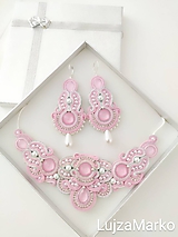 Náhrdelníky - Perla náhrdelník (Ružová+ biela) - 11740646_