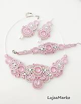 Náhrdelníky - Perla náhrdelník (Ružová+ biela) - 11740648_