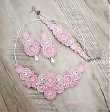 Náhrdelníky - Perla náhrdelník (Ružová+ biela) - 11740649_
