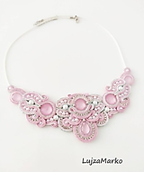 Náhrdelníky - Perla náhrdelník (Ružová+ biela) - 11740650_
