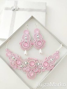 Náhrdelníky - Perla náhrdelník (Ružová+ biela) - 11740646_