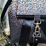 Batohy - Ruksak CANDY backpack - leopardí vzor so srdiečkami (hnedý prechod) - 11744004_