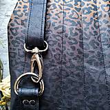 Batohy - Ruksak CANDY backpack - leopardí vzor so srdiečkami (hnedý prechod) - 11744014_