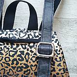 Batohy - Ruksak CANDY backpack - leopardí vzor so srdiečkami (hnedý prechod) - 11744015_
