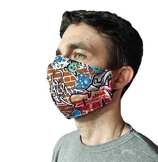  - Rouška unisex - vzor graffiti - 11742585_
