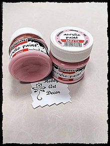 Farby-laky - Akrylová farba matná ružová 50ml - 11744500_