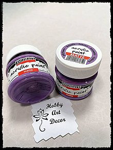 Farby-laky - Akrylová farba matná fialková 50 ml - 11744836_
