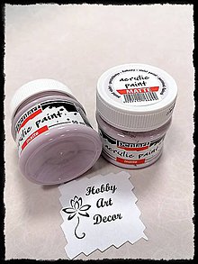 Farby-laky - Akrylová farba matná pastelná fialová 50 ml - 11744913_