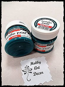 Farby-laky - Akrylová farba matná tyrkysovomodrá 50 ml - 11745902_