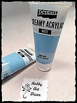 Farby-laky - Akrylová farba krémová matná svetlomodrá 60 ml - 11746421_