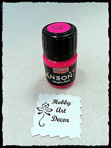 Farby-laky - Akrylová farba neónová pink - 11750069_