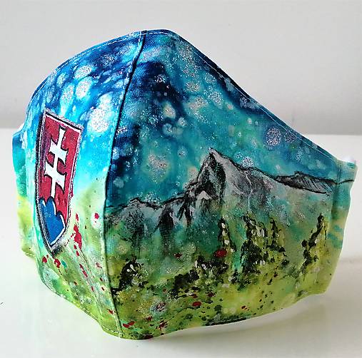 Rúška - RÚŠKO ručne maľované - KRIVÁŇ - 11752658_