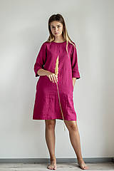 Šaty - Ľanové šaty Monaco (XL) - 11754713_