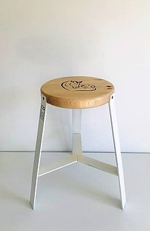 Nábytok - Štýlová stolička-Drobec-  industriálny moderný štýl - Horse&Dog - 11751416_