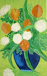 Obrazy - Tulipány - zátišie - 11756388_