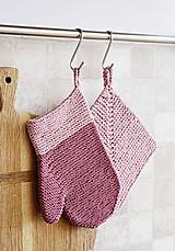 Úžitkový textil - Kuchynská rukavica - ružová II - 11756226_