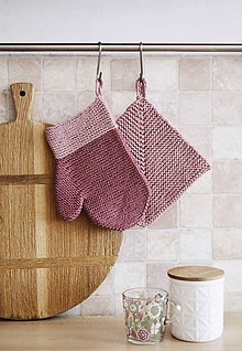 Úžitkový textil - Kuchynská rukavica - ružová II - 11756227_