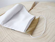 Rúška - Tvarované 3 vrstvové ochranné rúško 100% bavlna s priestorom na filter - L- pánske  (Trojuholníky v šedých odtieňoch) - 11762566_