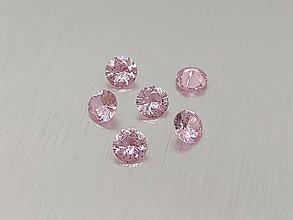 Minerály - Sklo tvrdené brúsené ružové 4-6 mm okrúhle - 11767671_