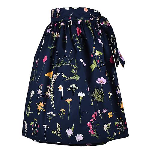 Sukne - EVA - zavinovacia nariasená sukňa "skladom" (36_tmavomodrá bylinková) - 11766911_