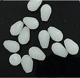 Korálky - Sklenená korálka brúsená slza, kvapka, 8 x 12 mm, 1 ks - 11767368_