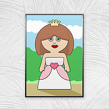 Grafika - Kráľovská grafika - princezná (Denisa) - 11773482_