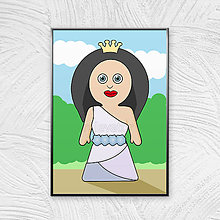 Grafika - Kráľovská grafika - princezná (Jozefína) - 11773488_