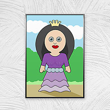 Grafika - Kráľovská grafika - princezná (Zuzana) - 11773489_