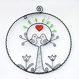 Dekorácie - strom s vtáčikmi pre mladomanželov - 11780118_