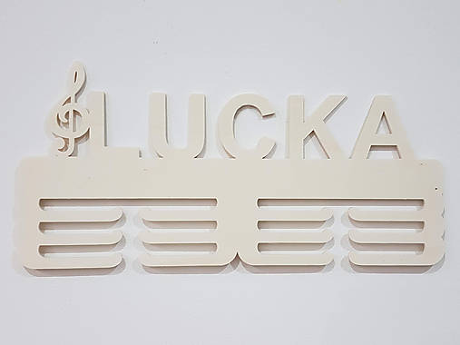 Vešiak na medaily s menom 45cm HUDBA