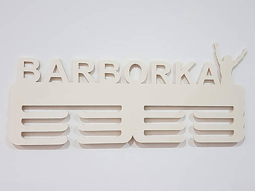 Vešiak na medaily s menom 45cm VÍŤAZNÁ PÓZA