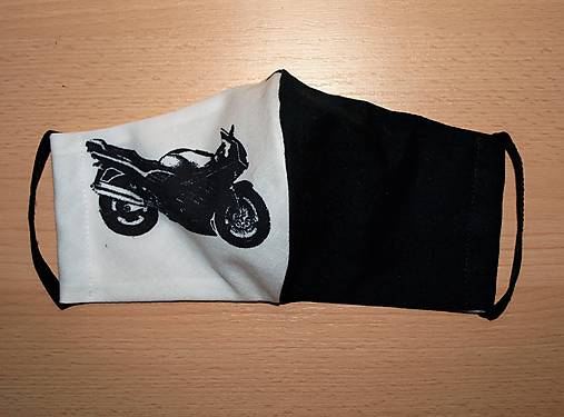  - Rúško pre chlapov - motorka - Easy Rider black&white sport  - 11781327_