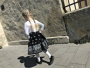 Detské oblečenie - Ľudovka (Čierna) - 11779403_