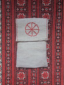 Úžitkový textil - Ľanové vrecko kolovrat - 11788276_