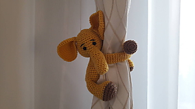 Hračky - baby zvieratko na záves/rúčku detskú (žltý) - 11787149_