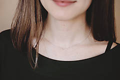 Náhrdelníky - Strieborný náhrdelník "Girl power" - 11789287_