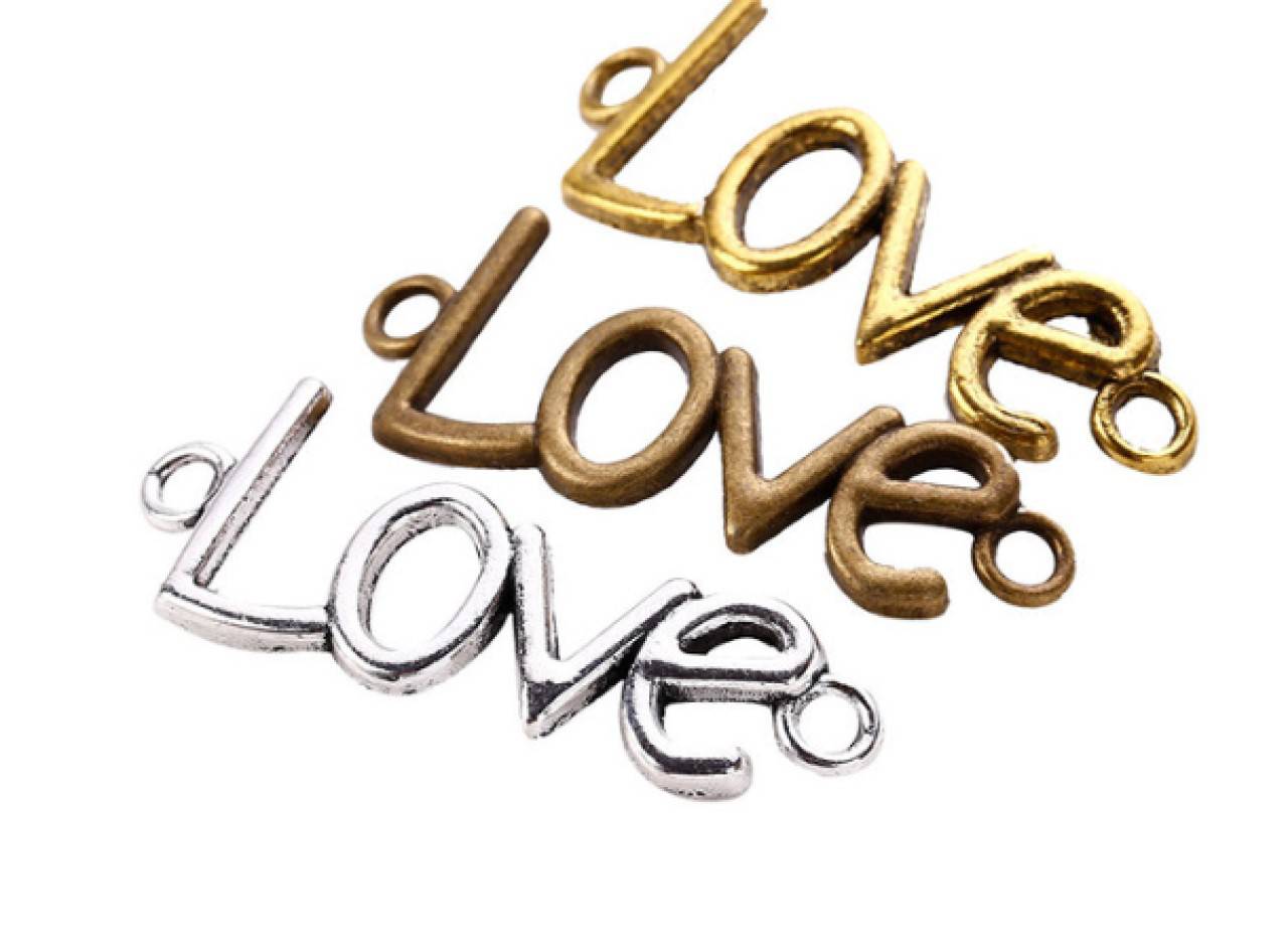 CO101 Konektor Love veľký 1,5 x 4 cm 