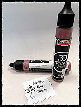 Farby-laky - 3D dekoračné pero-ružovo zlatá - 11792094_