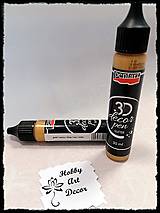 Farby-laky - 3D dekoračné pero-zlatá - 11792321_