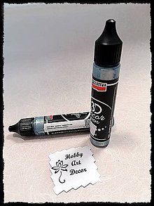 Farby-laky - 3D dekoračné pero-ocelovo modrá - 11792107_