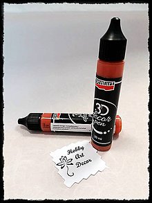 Farby-laky - 3D dekoračné pero-karneol oranžová - 11792227_