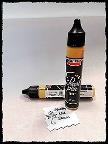 Farby-laky - 3D dekoračné pero-trblietavá zlatá - 11792376_