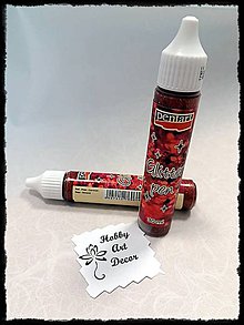 Farby-laky - 3D dekoračné pero-červená - 11792421_