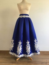 Sukne - slávnostná sukňa Kráľovská modrá II. - 11796004_