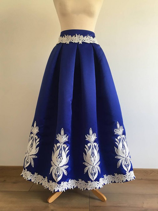slávnostná sukňa Kráľovská modrá II.