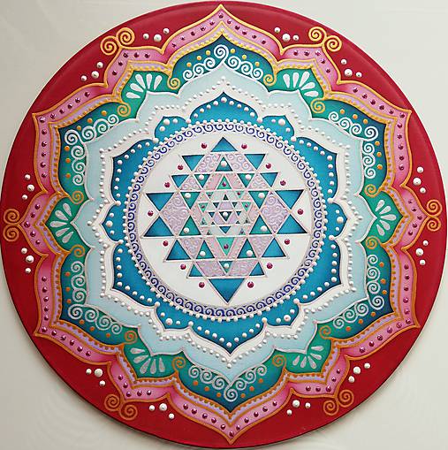 Dekorácie - Partnerská Srí Yantra - 11797130_
