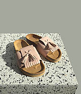 Ponožky, pančuchy, obuv - Korkáče Nude Tassels (41) - 11793312_