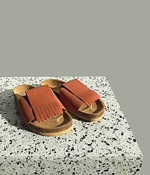 Ponožky, pančuchy, obuv - Korkáče Terakota 37veľkosť - 11793583_