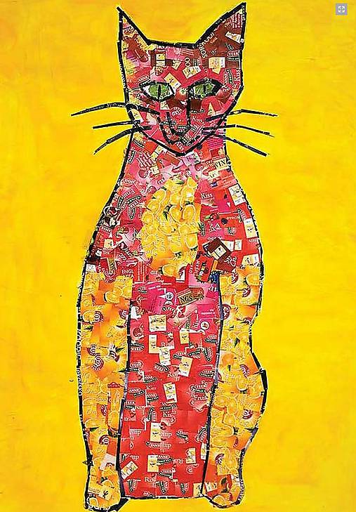 Pohľadnice MAČKY (Červená mačka)
