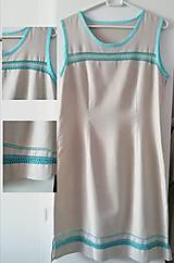 Šaty - Ručne vyšívané dámske šaty - 11800158_